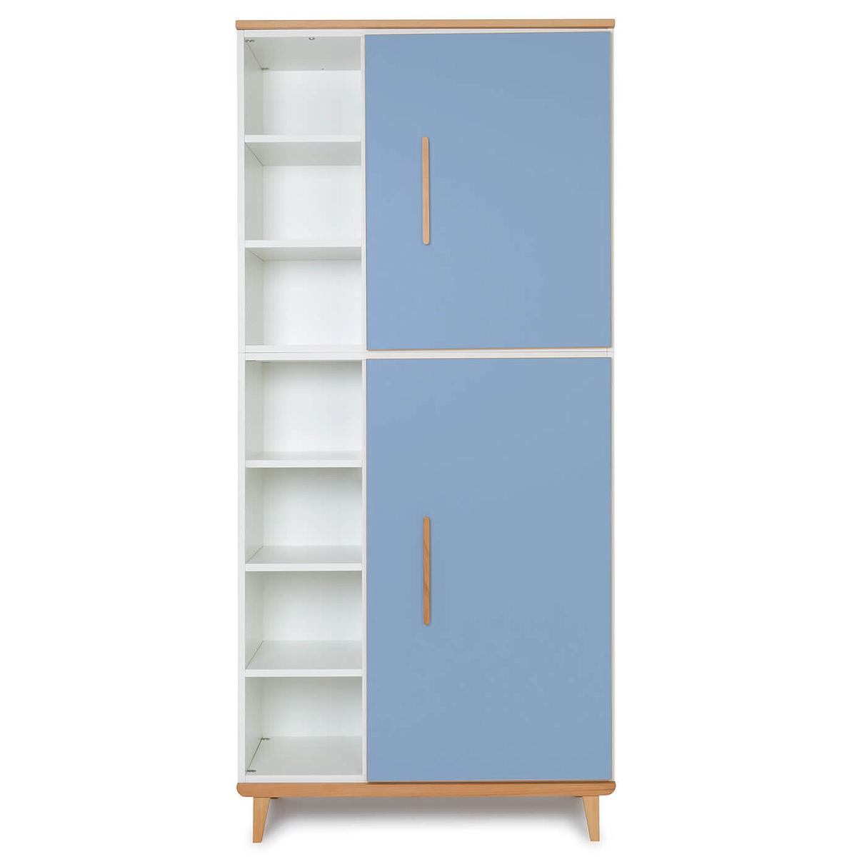 Armoire 198cm 2 portes NADO capri blue