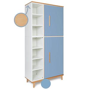Armoire 198cm 2 portes NADO capri blue