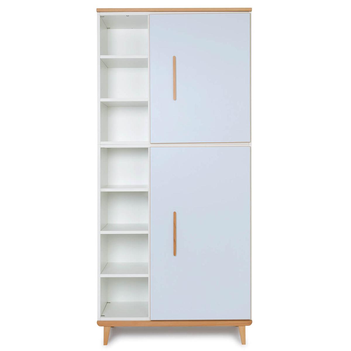 Armoire 198cm 2 portes NADO sky blue