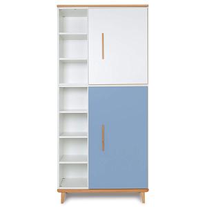 Armoire 198cm 2 portes NADO white-capri blue