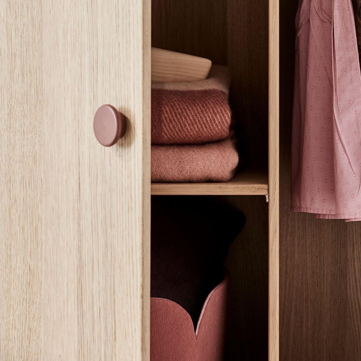 Armoire 2 portes 138cm POPSICLE Flexa chêne-cherry