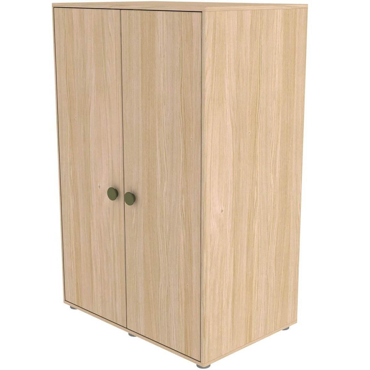 Armoire 2 portes 138cm POPSICLE Flexa chêne-kiwi