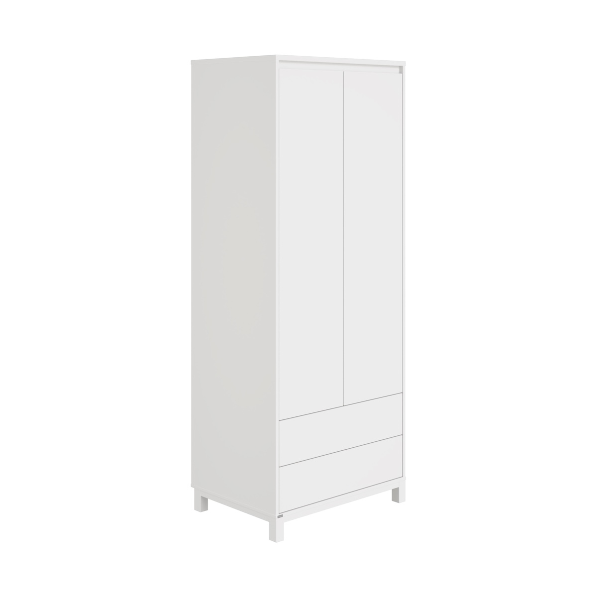 Armoire 2 portes 2 tiroirs OLLI Paidi blanc