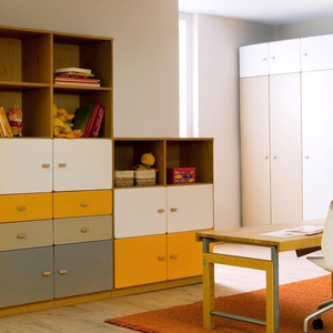 Armoire 2 portes 47,4x218cm DESTYLE de Breuyn blanc lime mint