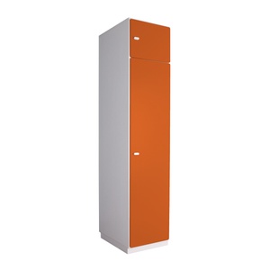 Armoire 2 portes 47,4x218cm DESTYLE de Breuyn blanc orange