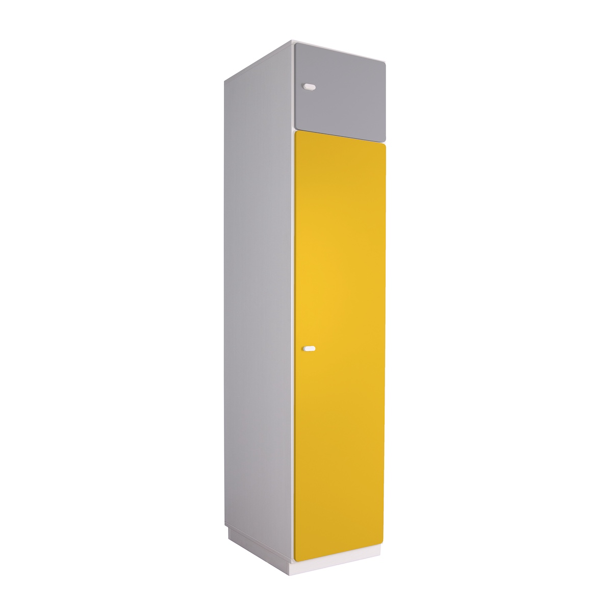 Armoire 2 portes 47,4x218cm DESTYLE de Breuyn blanc yellow grey