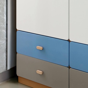 Armoire 2 portes 47,4x218cm DESTYLE de Breuyn naturel light grey grey