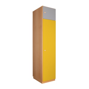 Armoire 2 portes 47,4x218cm DESTYLE de Breuyn naturel yellow grey