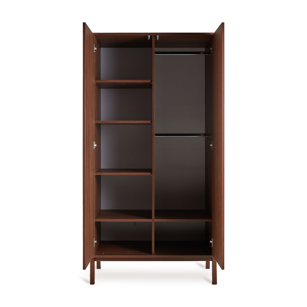 Armoire 2 portes ASHI Quax chataignier