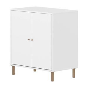 Armoire 2 portes avec pied SAGA Flexa blanc oak