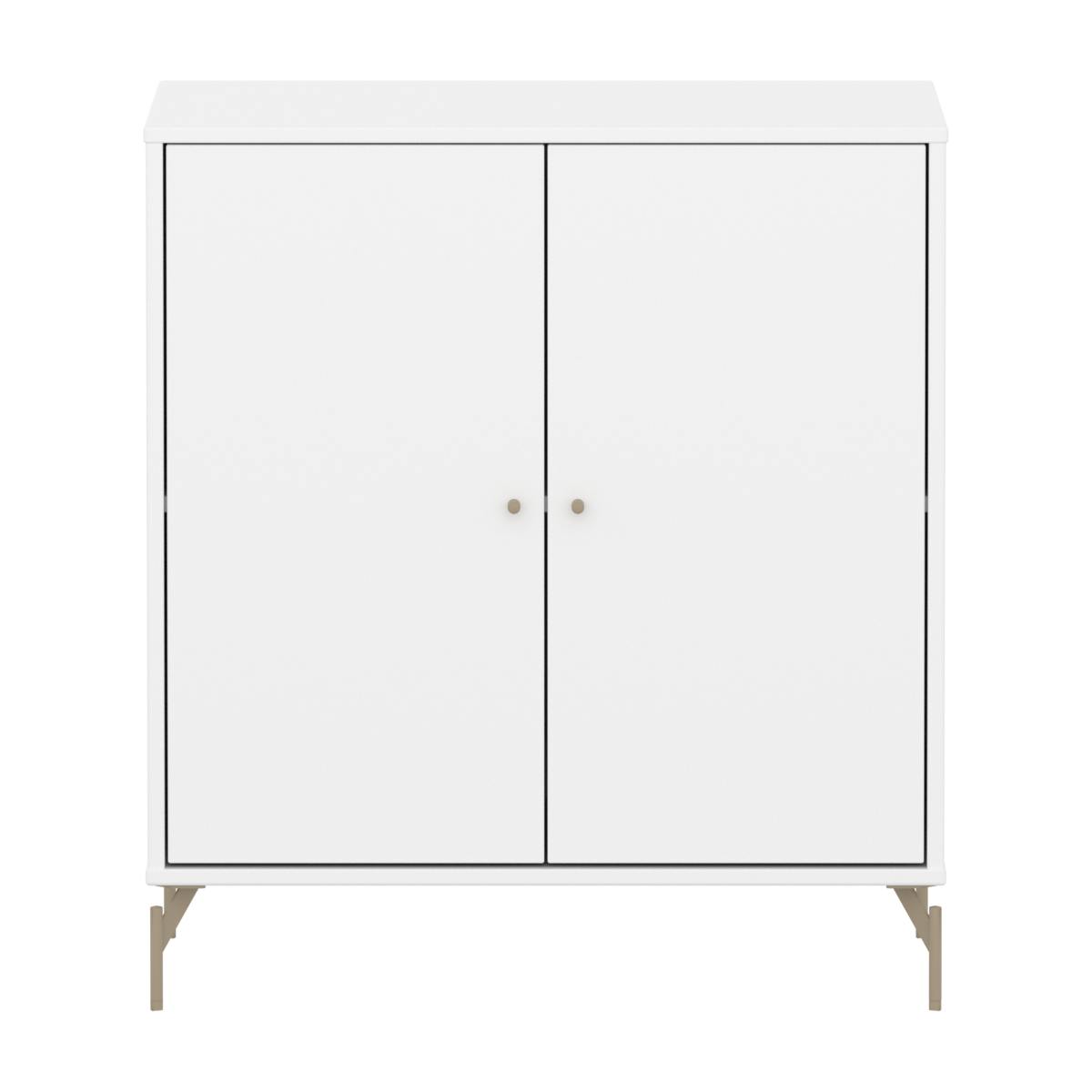 Armoire 2 portes avec pied SAGA Flexa blanc oat