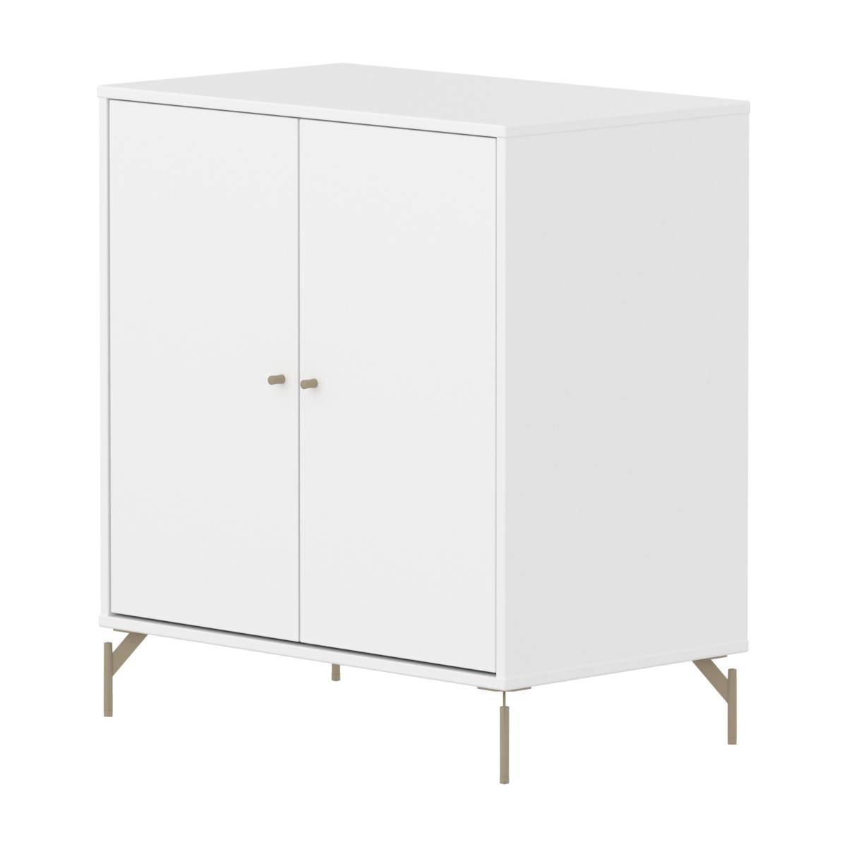 Armoire 2 portes avec pied SAGA Flexa blanc oat