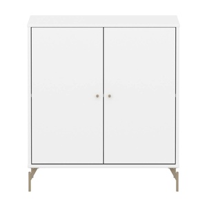 Armoire 2 portes avec pied SAGA Flexa blanc oat