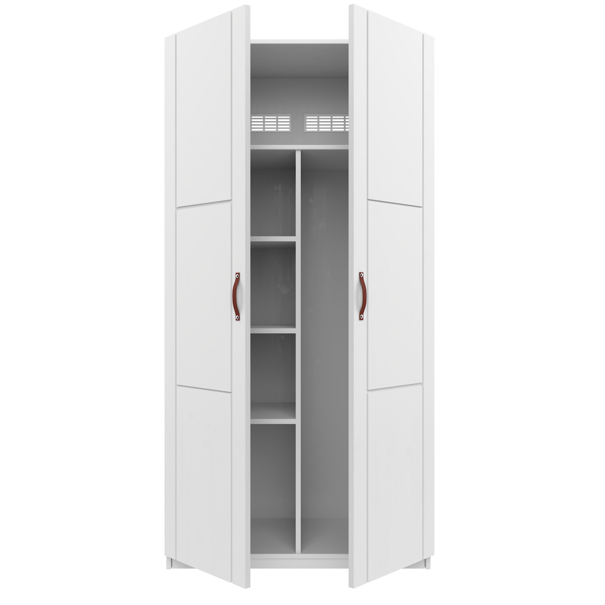 Armoire 2 portes-barre suspension 100cm Lifetime white