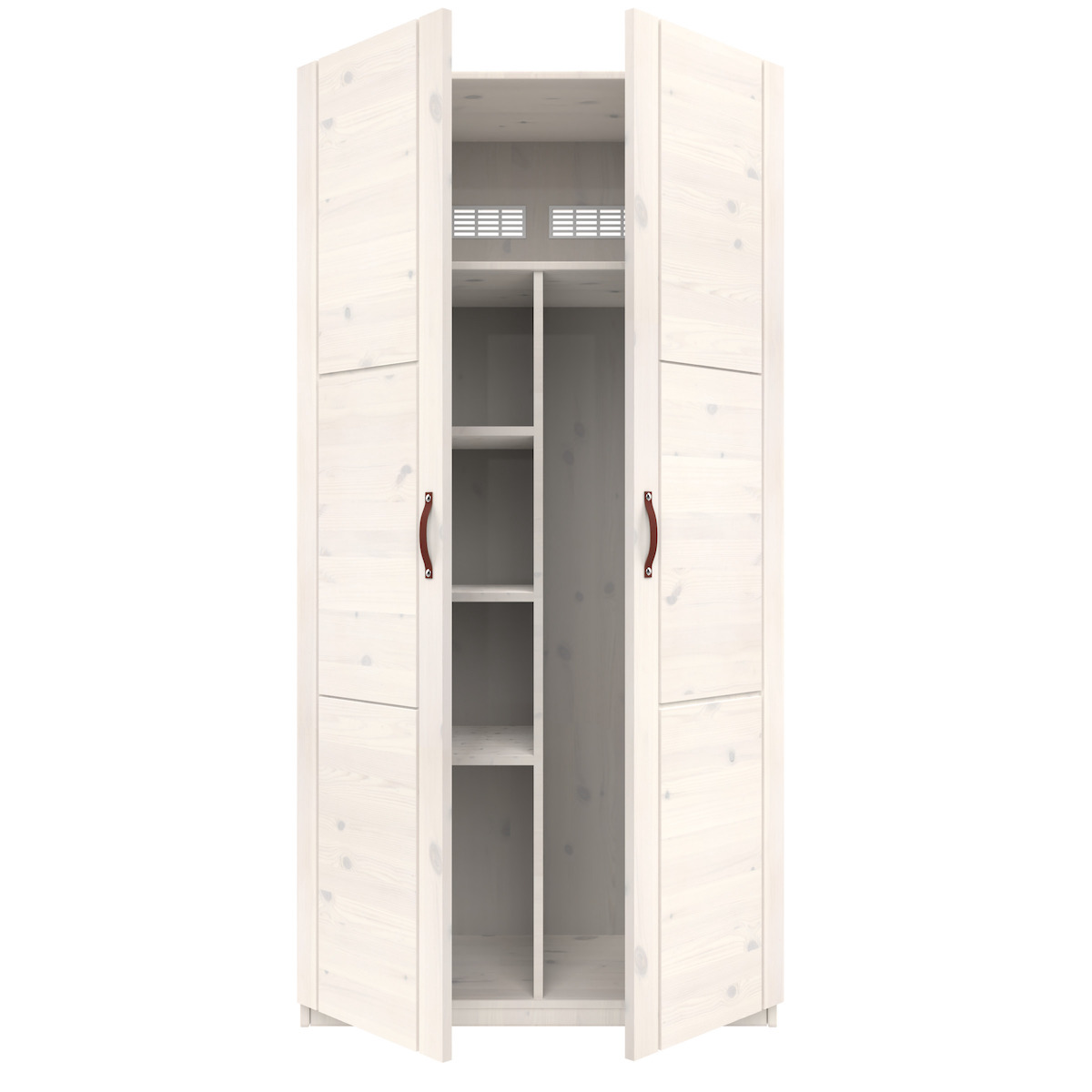 Armoire 2 portes-barre suspension 100cm Lifetime whitewash