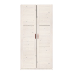 Armoire 2 portes-barre suspension 100cm Lifetime whitewash