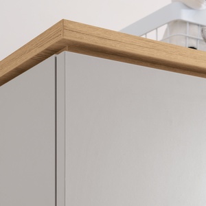 Armoire 2 portes BENNE Paidi Chêne Montana gris ardoise