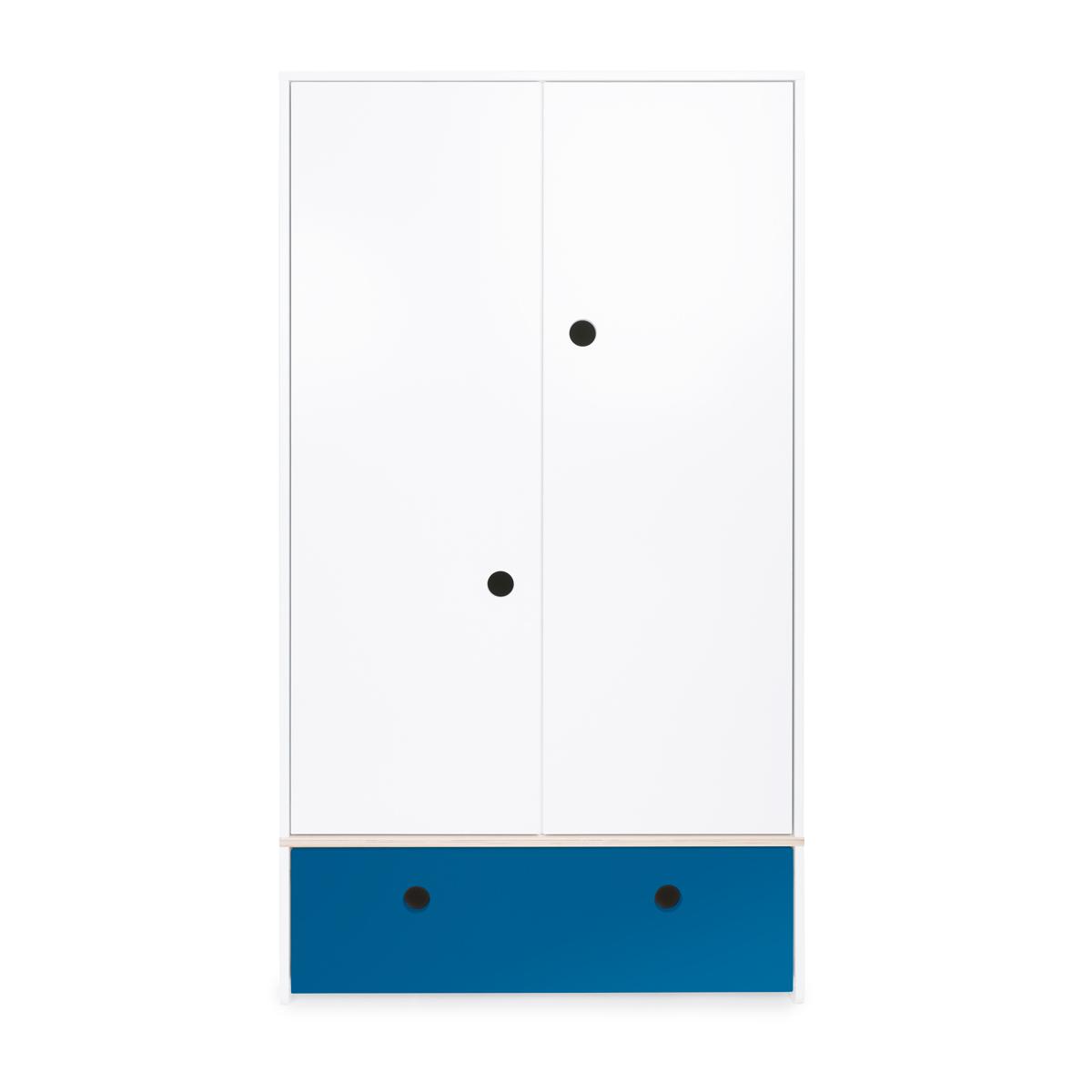 Armoire 2 portes COLORFLEX Abitare Kids façade tiroir deep marine 