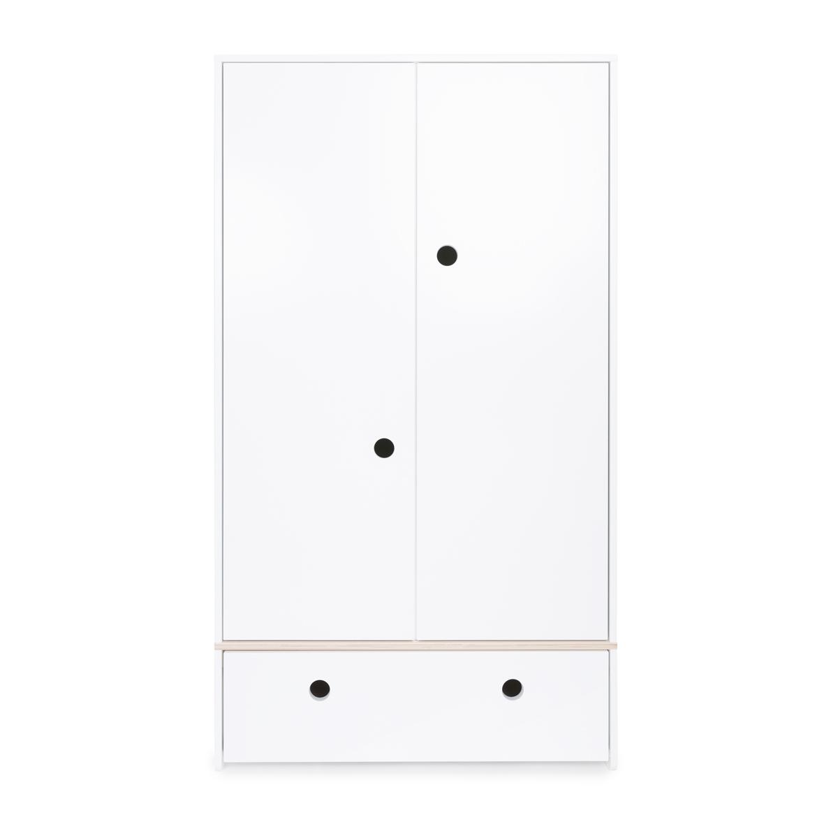 Armoire 2 portes COLORFLEX Abitare Kids façade tiroir white 