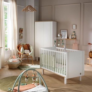Armoire 2 portes ELEONORE Sauthon blanc