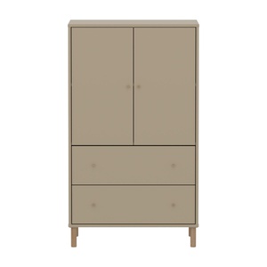 Armoire 2 portes et 2 tiroirs avec pied SAGA Flexa oat oak