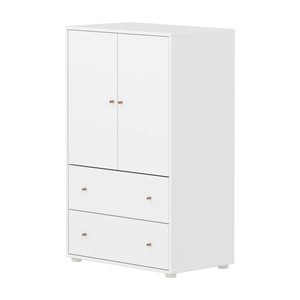 Armoire 2 portes et 2 tiroirs SAGA Flexa blanc oak