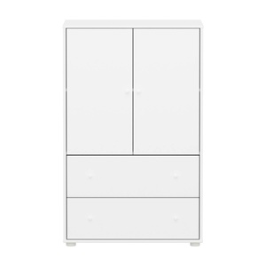 Armoire 2 portes et 2 tiroirs SAGA Flexa blanc