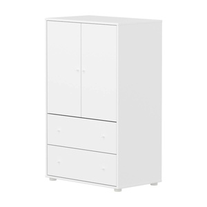 Armoire 2 portes et 2 tiroirs SAGA Flexa blanc