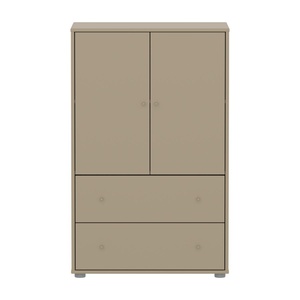 Armoire 2 portes et 2 tiroirs SAGA Flexa oat light grey