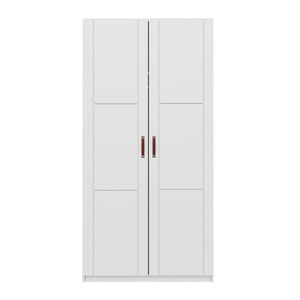 Armoire 2 portes étagères 100cm Lifetime blanc