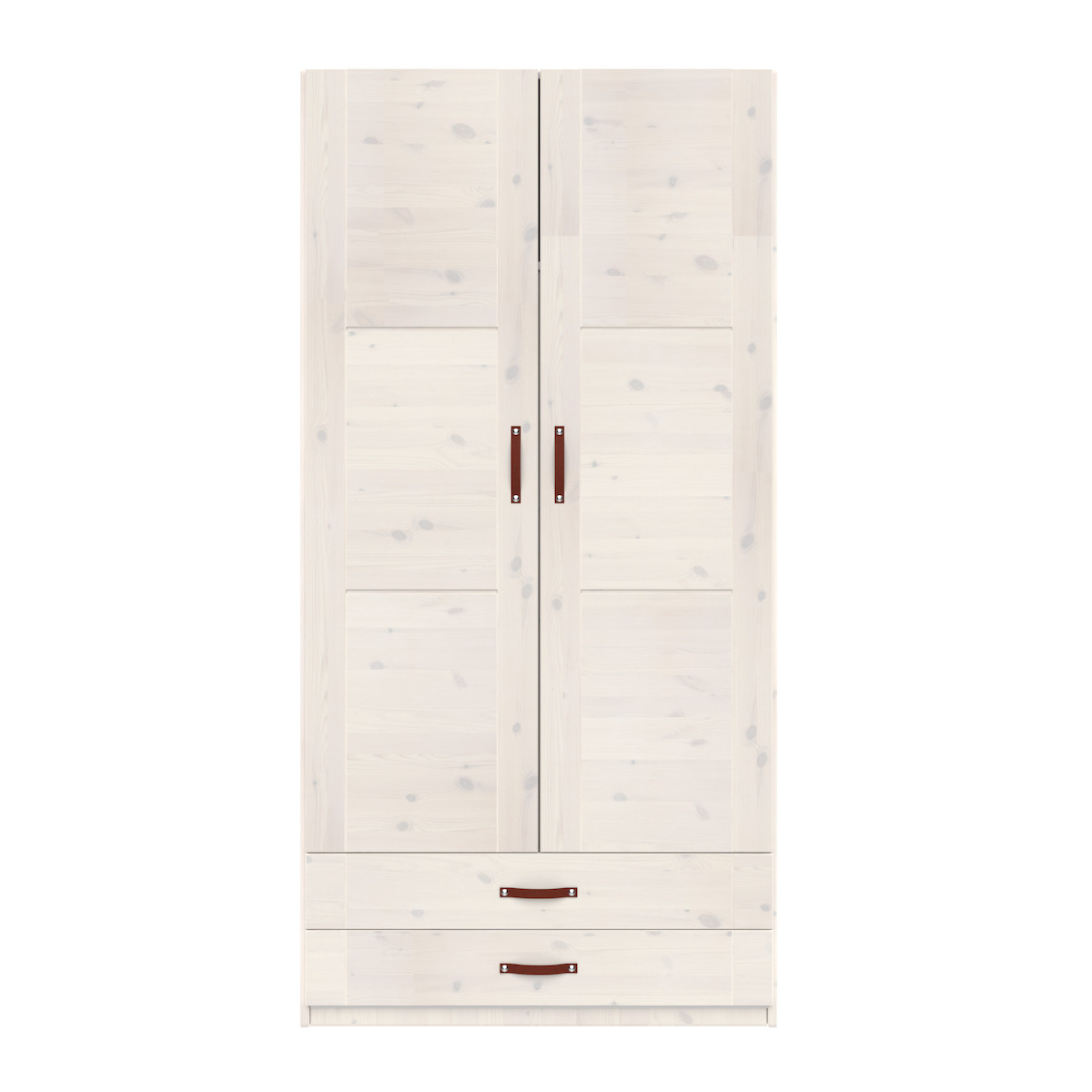 Armoire 2 portes étagères et tiroirs 100cm Lifetime blanc