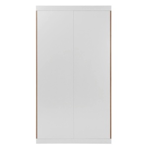 Armoire 2 portes FLAI Müller Small Living bord blanc-bouleau