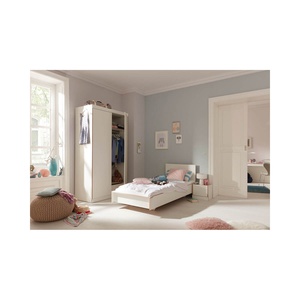 Armoire 2 portes FLAI Müller Small Living bord blanc-bouleau