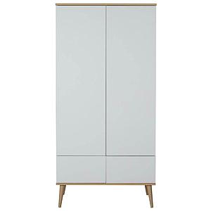 Armoire 2 portes FLOW Quax Chêne naturel-blanc