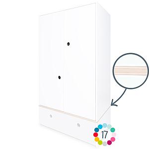 Armoire 2 portes hors façade tiroir COLORFLEX 