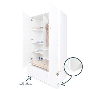 Armoire 2 portes hors façade tiroir COLORFLEX 