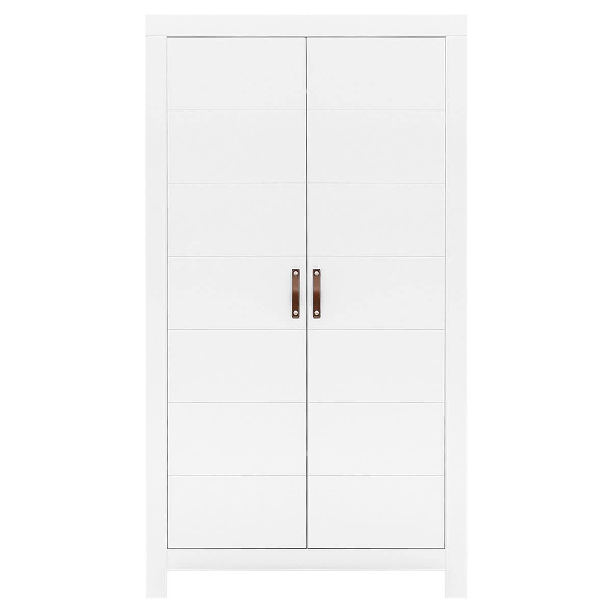 Armoire 2 portes LUCCA Bopita blanc