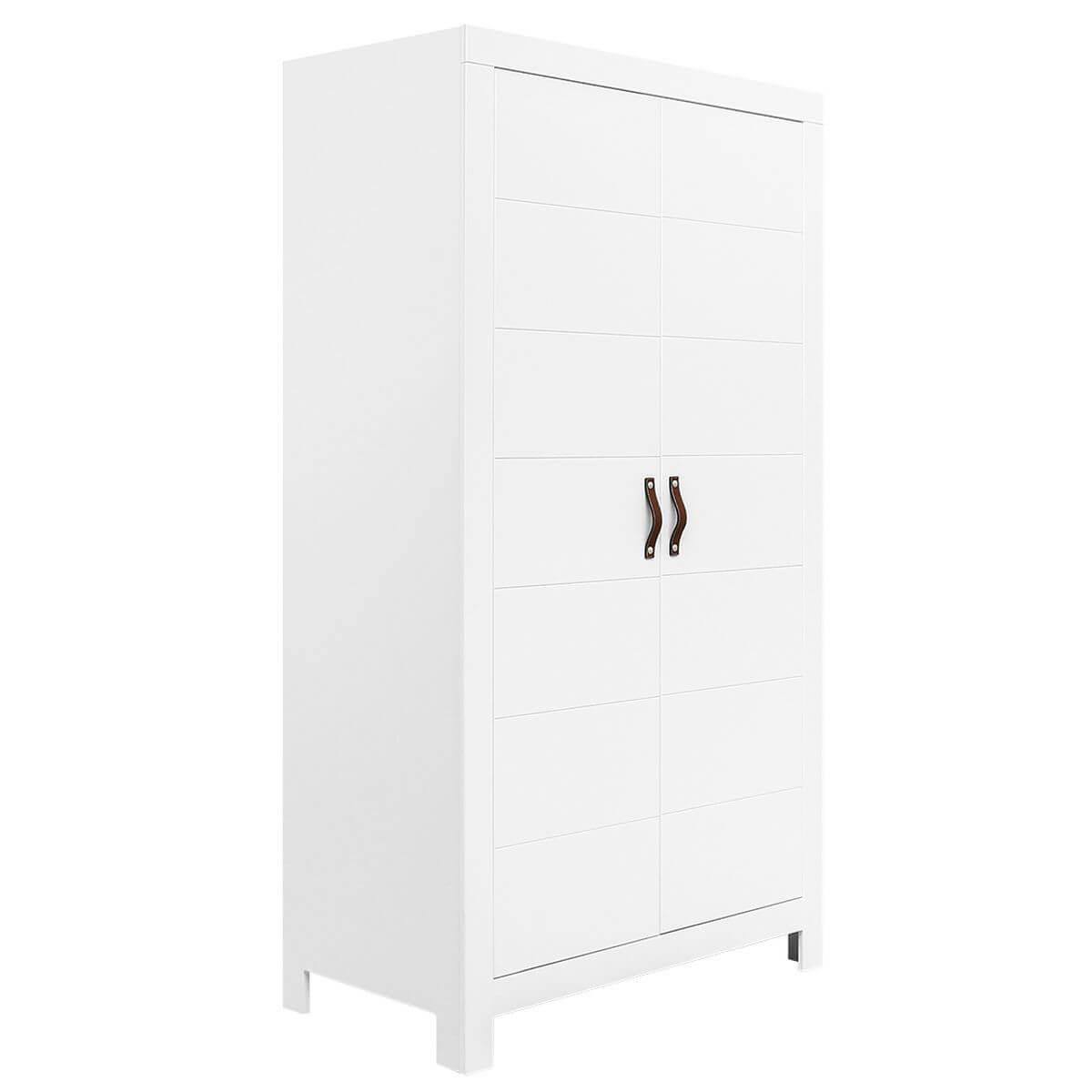 Armoire 2 portes LUCCA Bopita blanc