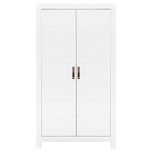 Armoire 2 portes LUCCA Bopita blanc