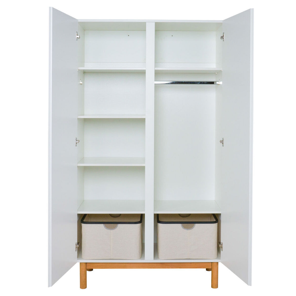 Armoire 2 portes MOOD Quax blanc