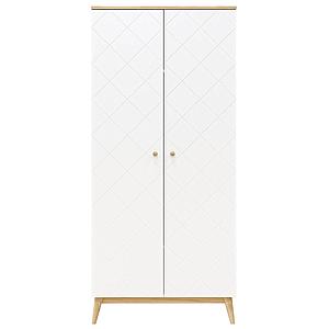 Armoire 2 portes PARIS Bopita Blanc-Chêne