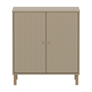 Armoire 2 portes rainures avec pied SAGA Flexa oat oak