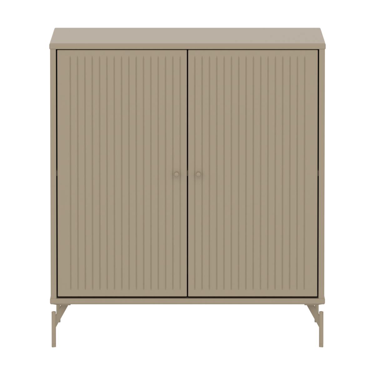 Armoire 2 portes rainures avec pied SAGA Flexa oat