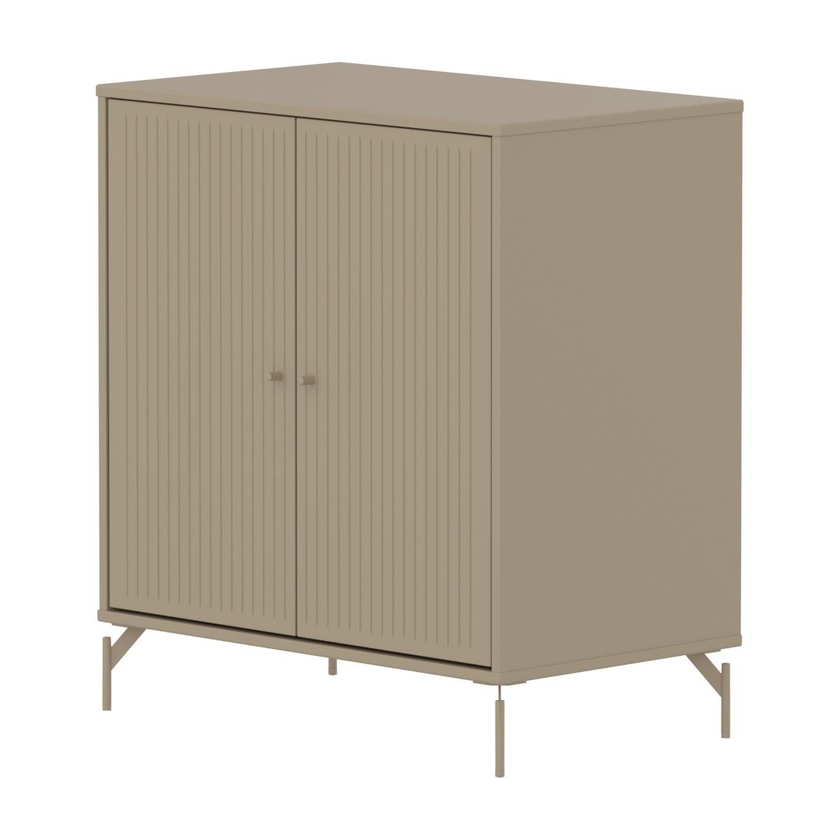 Armoire 2 portes rainures avec pied SAGA Flexa oat