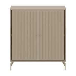 Armoire 2 portes rainures avec pied SAGA Flexa oat