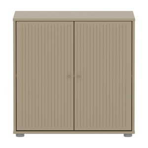 Armoire 2 portes rainures SAGA Flexa oat oak light grey