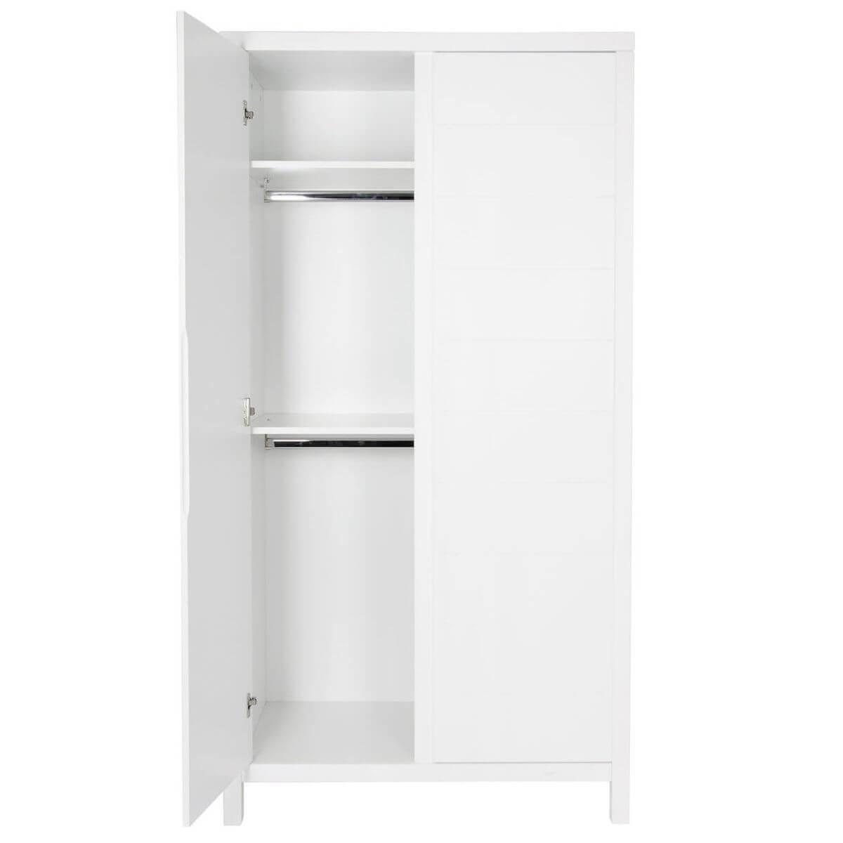 Armoire 2 portes STRIPES Quax blanc