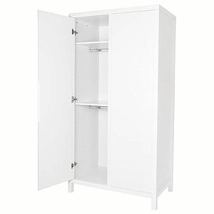 Armoire 2 portes STRIPES Quax blanc
