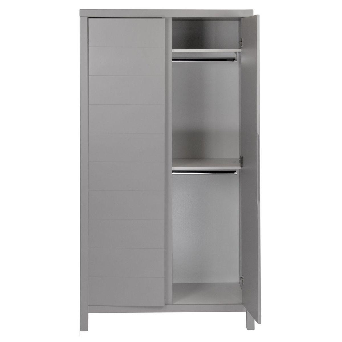 Armoire 2 portes STRIPES Quax Griffin grey