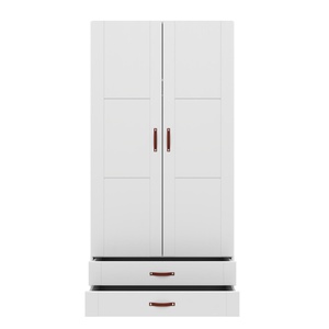 Armoire 2 portes-tiroirs 100cm Lifetime blanc